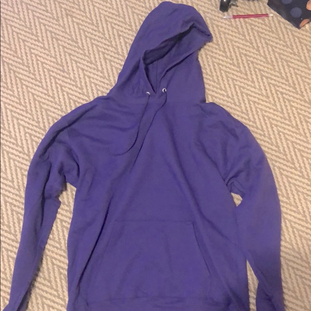 purple hoodie